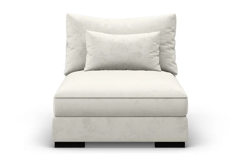 Dubai Mittmodul Sammet - Vit - Möbler - Soffa - Modulsoffor - Mittmodul