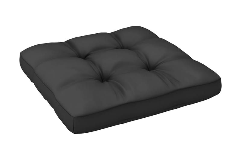 Mittensoffor med antracit dynor 2 st massiv furu - Vit - Utemöbler - Loungemöbler - Modulsoffa utomhus