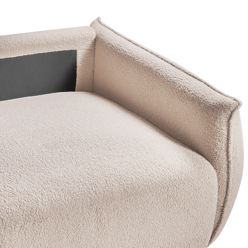 Modulsoffa 2-sits Mesnali - Beige - Möbler - Soffa - Modulsoffor - Komplett modulsoffa