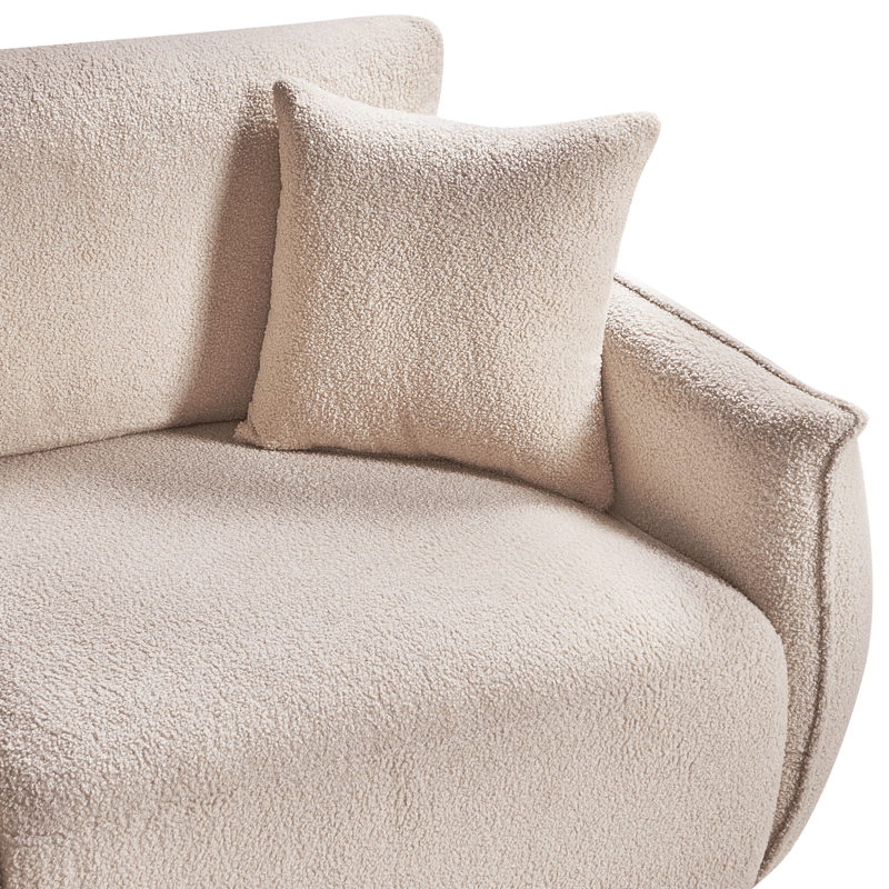 Modulsoffa 2-sits Mesnali - Beige - Möbler - Soffa - Modulsoffor - Komplett modulsoffa