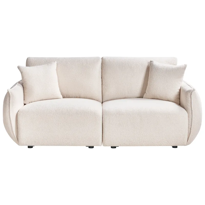 Modulsoffa 2-sits Mesnali - Off-White - Möbler - Soffa - Modulsoffor - Komplett modulsoffa