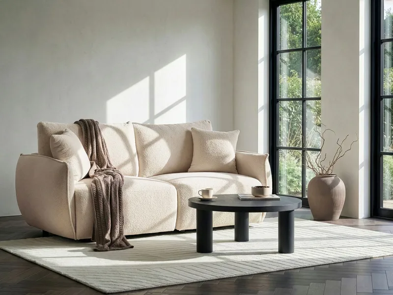 Modulsoffa 2-sits Mesnali - Off-White - Möbler - Soffa - Modulsoffor - Komplett modulsoffa