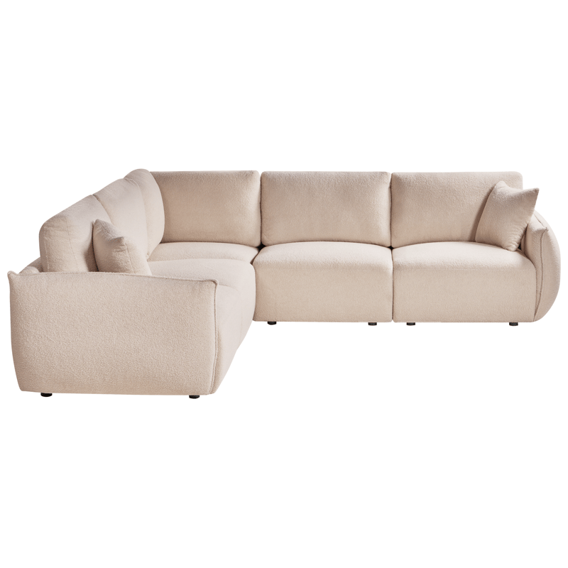 Modulsoffa 5-sits Mesnali Högervänd - Beige - Möbler - Soffa - Modulsoffor - Komplett modulsoffa