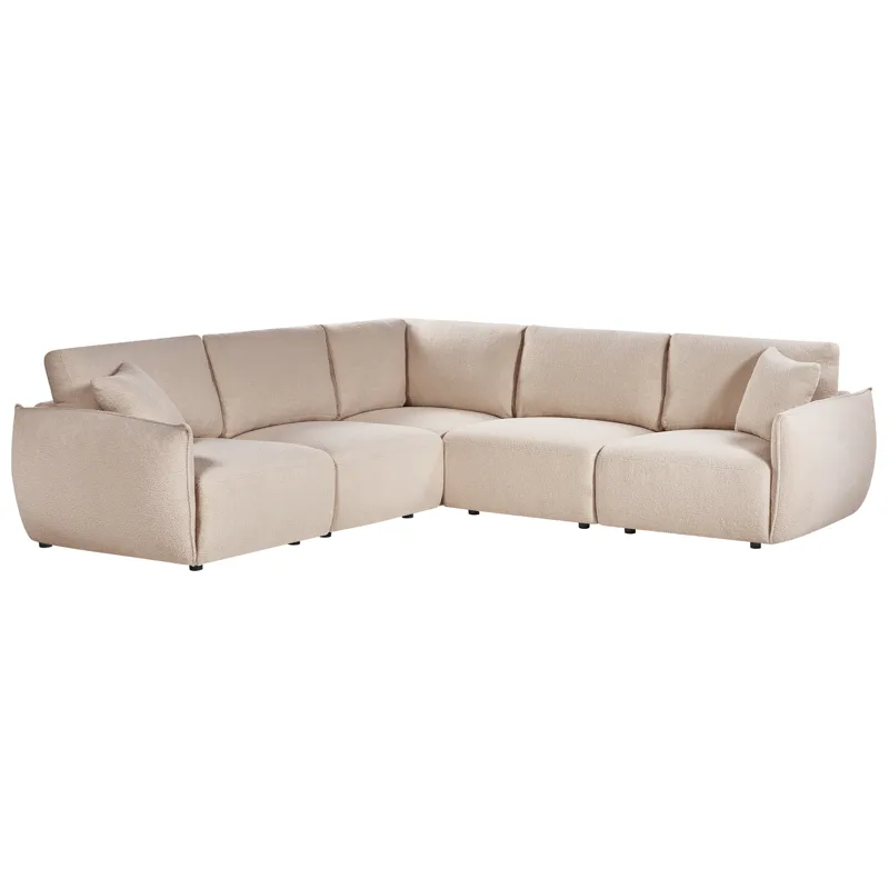 Modulsoffa 5-sits Mesnali Högervänd - Beige - Möbler - Soffa - Modulsoffor - Komplett modulsoffa