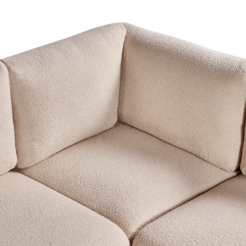 Modulsoffa 5-sits Mesnali Högervänd - Beige - Möbler - Soffa - Modulsoffor - Komplett modulsoffa