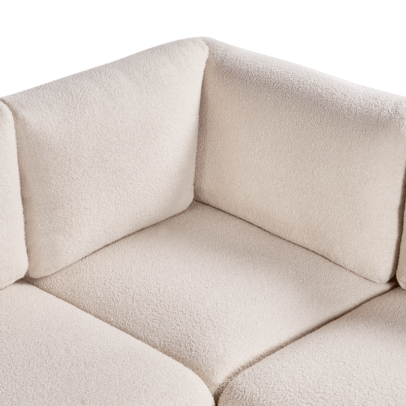 Modulsoffa 5-sits Mesnali Högervänd - Off-White - Möbler - Soffa - Modulsoffor - Komplett modulsoffa