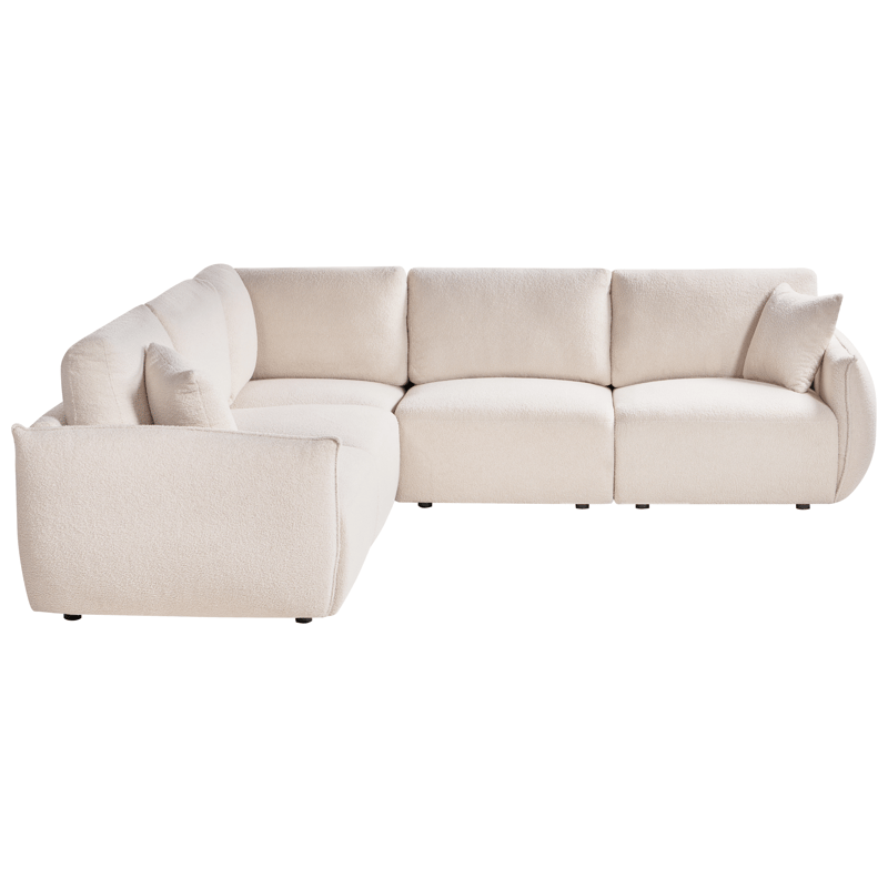 Modulsoffa 5-sits Mesnali Högervänd - Off-White - Möbler - Soffa - Modulsoffor - Komplett modulsoffa