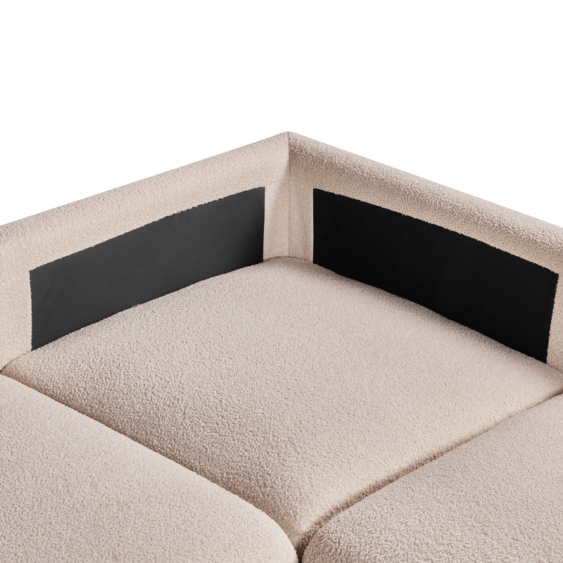 Modulsoffa 5-sits Mesnali Vänstervänd - Beige - Möbler - Soffa - Modulsoffor - Komplett modulsoffa
