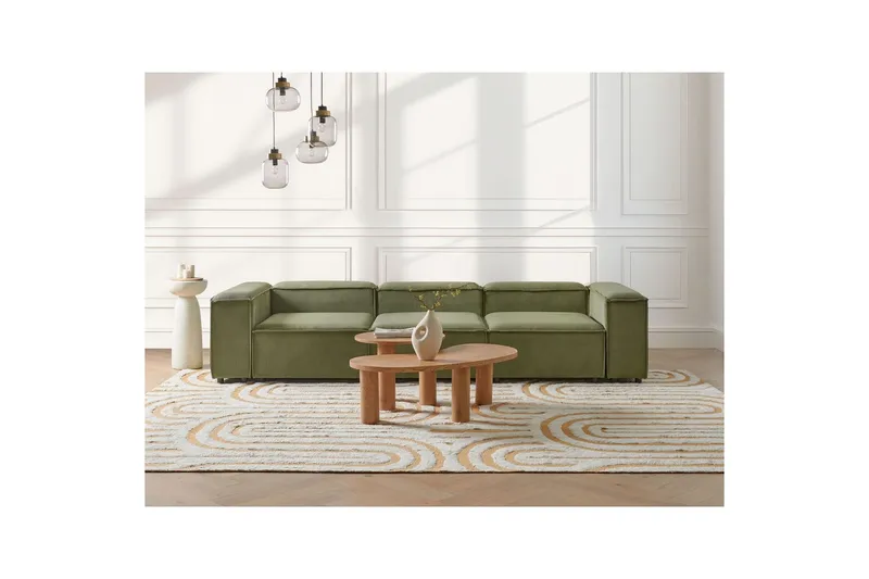 Modulsoffa Ardal Grön/Svart - Grön - Möbler - Soffa - Modulsoffor - Komplett modulsoffa