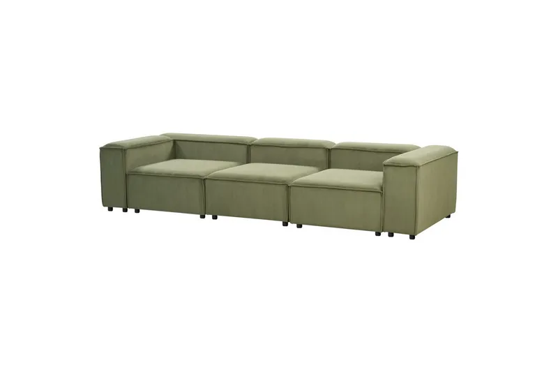 Modulsoffa Ardal Grön/Svart - Grön - Möbler - Soffa - Modulsoffor - Komplett modulsoffa