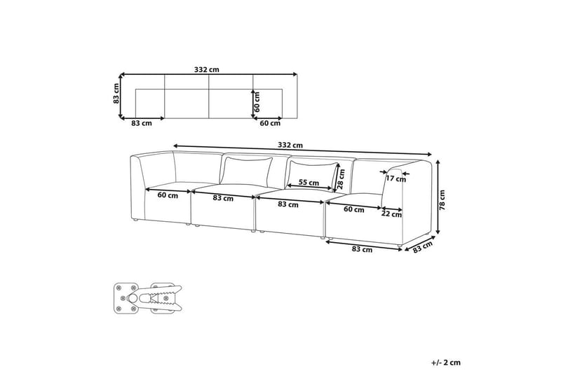 Modulsoffa Lemvig Grön - Grön - Möbler - Soffa - Modulsoffor - Komplett modulsoffa
