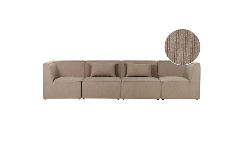Modulsoffa Lemvig Taupe - Taupe - Möbler - Soffa - Modulsoffor - Komplett modulsoffa