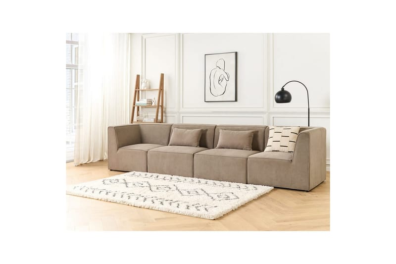 Modulsoffa Lemvig Taupe - Taupe - Möbler - Soffa - Modulsoffor - Komplett modulsoffa