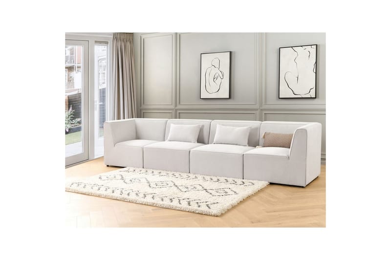 Modulsoffa Lemvig Vit - Vit - Möbler - Soffa - Modulsoffor - Komplett modulsoffa