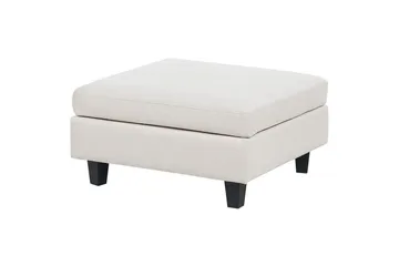 Modulsoffa med fotpall Unstad Beige/svart, Symmetrisk - Beige/svart, Symmetrisk - Möbler - Soffa - Modulsoffor - Komplett modulsoffa