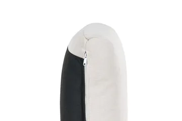 Modulsoffa med fotpall Unstad Beige/svart, Symmetrisk - Beige/svart, Symmetrisk - Möbler - Soffa - Modulsoffor - Komplett modulsoffa