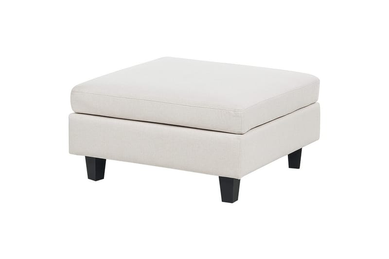 Modulsoffa med fotpall Unstad Beige/svart, Symmetrisk - Beige/svart, Symmetrisk - Möbler - Soffa - Modulsoffor - Komplett modulsoffa
