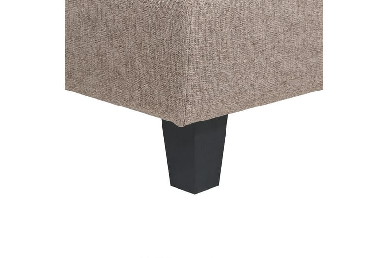 Modulsoffa med fotpall Unstad Brun/Svart, Symmetrisk - Brun/Svart, Symmetrisk - Möbler - Soffa - Modulsoffor - Komplett modulsoffa