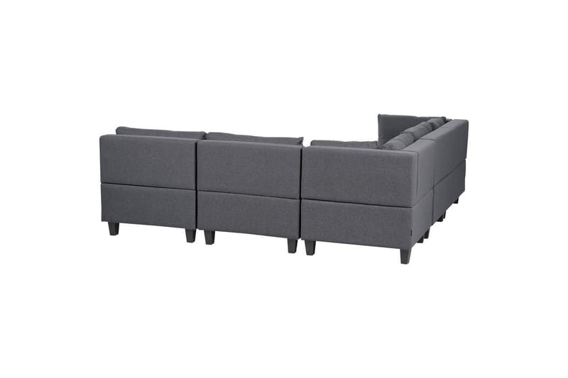 Modulsoffa med fotpall Unstad Grå, Högervänd - Grå, Högervänd - Möbler - Soffa - Modulsoffor - Komplett modulsoffa