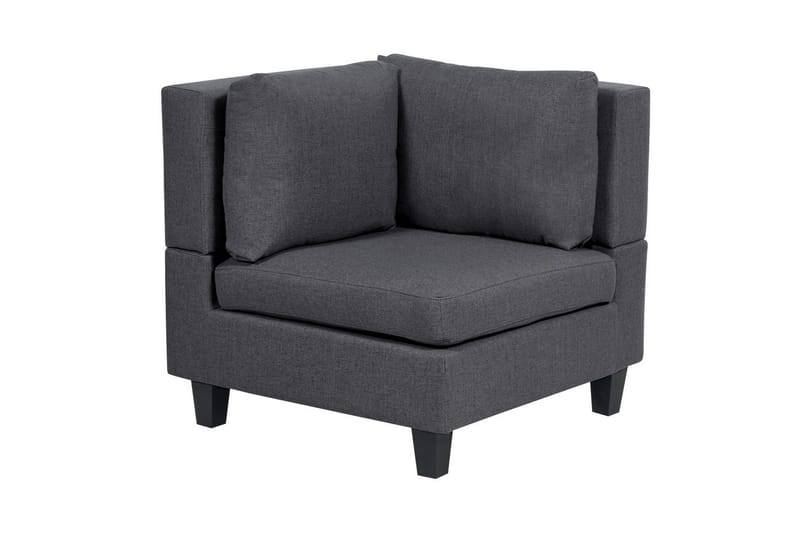 Modulsoffa med fotpall Unstad Grå, Vänstervänd - Grå, Vänstervänd - Möbler - Soffa - Modulsoffor - Komplett modulsoffa