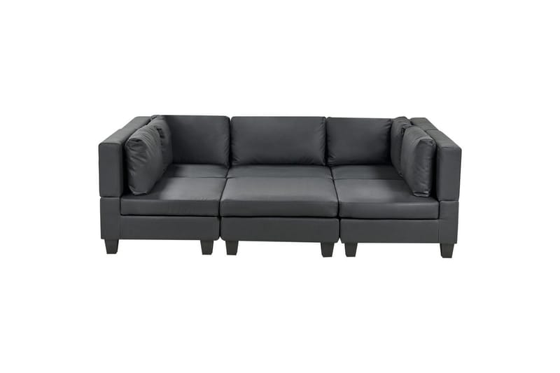 Modulsoffa med fotpall Unstad Konstläder - Möbler - Soffa - Modulsoffor - Komplett modulsoffa