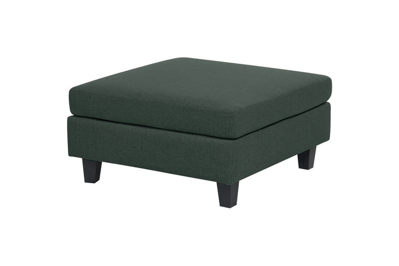 Modulsoffa med ottoman Unstad Grön/Svart - Grön/Svart - Möbler - Soffa - Modulsoffor - Komplett modulsoffa