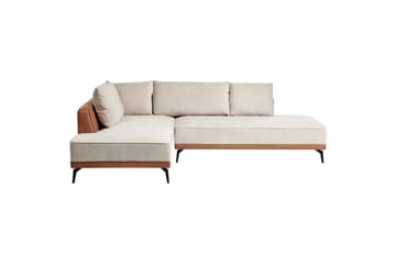 Modulsoffa Myken Beige/brun/svart, Högervänd