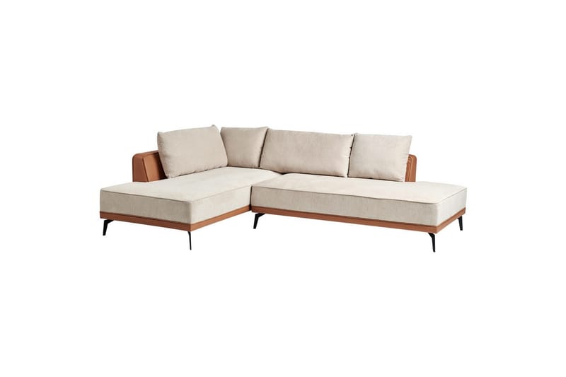 Modulsoffa Myken Beige/brun/svart, Högervänd - Beige/brun/svart, Högervänd - Möbler - Soffa - Modulsoffor - Övriga moduler till modulsoffa