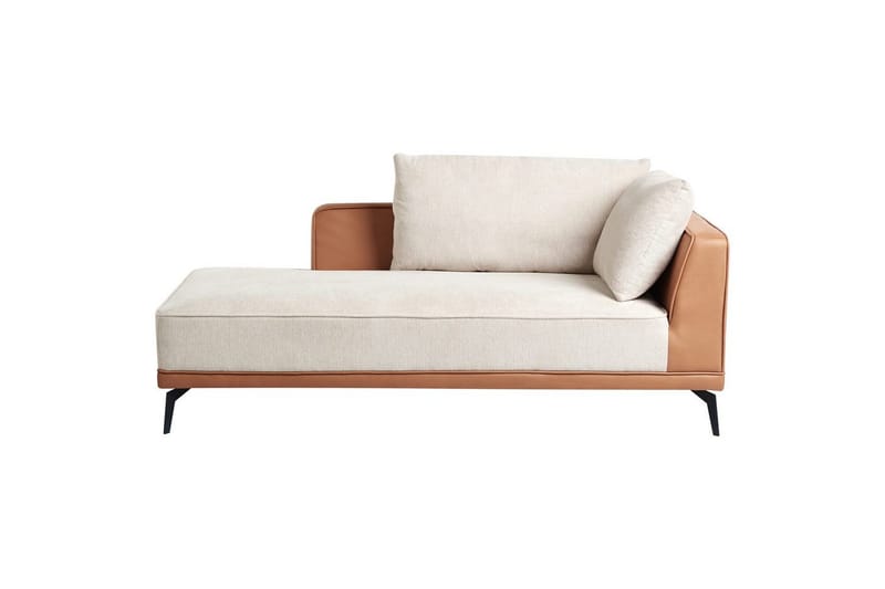 Modulsoffa Myken Beige/brun/svart, Högervänd - Beige/brun/svart, Högervänd - Möbler - Soffa - Modulsoffor - Komplett modulsoffa