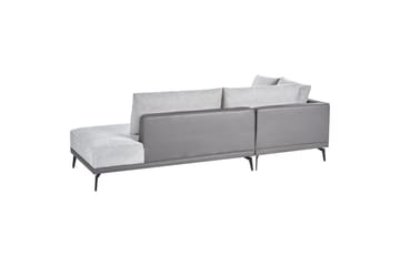 Modulsoffa Myken Grå/svart, Högervänd - Grå/svart, Högervänd - Möbler - Soffa - Modulsoffor - Komplett modulsoffa