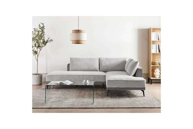 Modulsoffa Myken Grå/svart, Vänstervänd - Grå/svart, Vänstervänd - Möbler - Soffa - Modulsoffor - Övriga moduler till modulsoffa