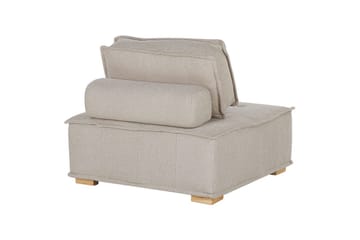 Modulsoffa Tibro Beige/ljust trä - Beige/ljust trä - Möbler - Soffa - Modulsoffor - Komplett modulsoffa