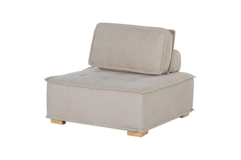 Modulsoffa Tibro Beige/ljust trä - Beige/ljust trä - Möbler - Soffa - Modulsoffor - Komplett modulsoffa
