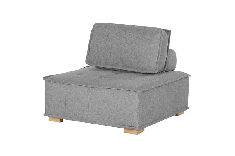 Modulsoffa Tibro Grå/ljust trä - Grå/ljust trä - Möbler - Soffa - Modulsoffor - Komplett modulsoffa
