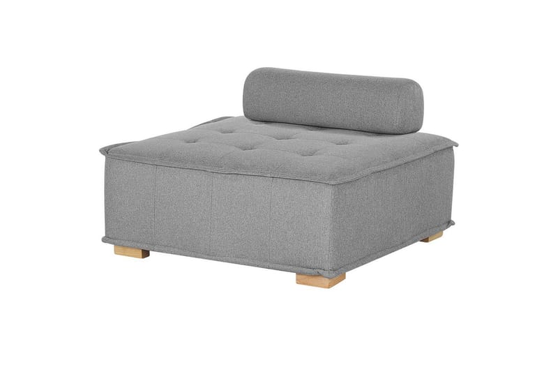 Modulsoffa Tibro Grå/ljust trä - Grå/ljust trä - Möbler - Soffa - Modulsoffor - Komplett modulsoffa