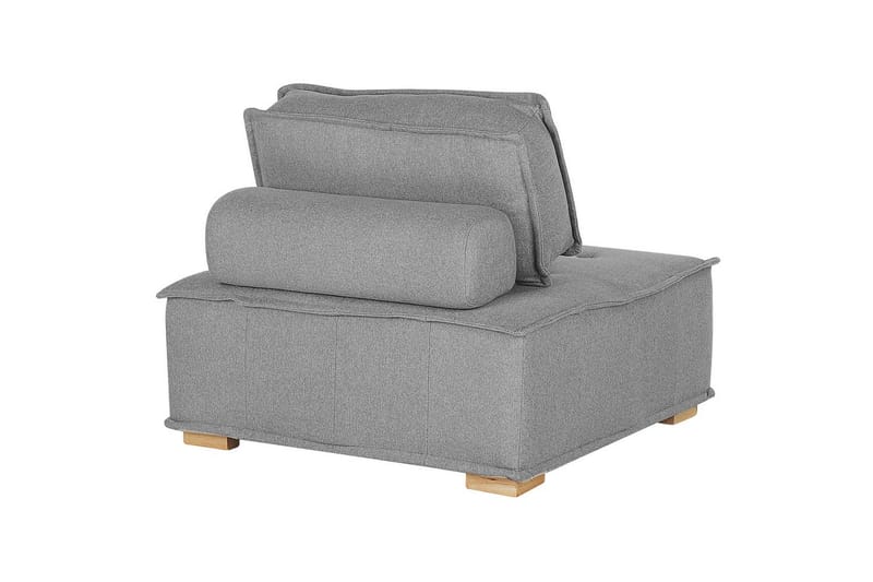 Modulsoffa Tibro Grå/ljust trä - Grå/ljust trä - Möbler - Soffa - Modulsoffor - Komplett modulsoffa