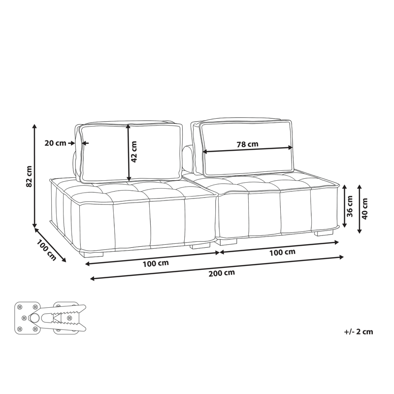 Modulsoffa Tibro - Off-White - Möbler - Soffa - Modulsoffor - Komplett modulsoffa