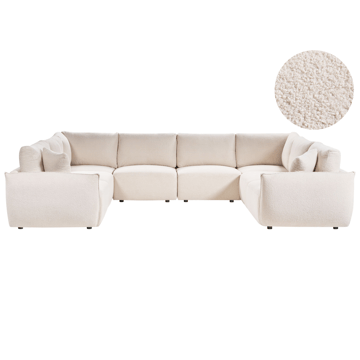 Modulsoffa U-formad Mesnali - Off-White - Möbler - Soffa - Modulsoffor - Komplett modulsoffa