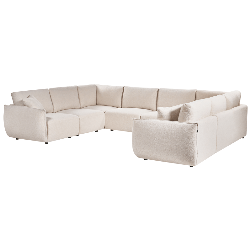 Modulsoffa U-formad Mesnali - Off-White - Möbler - Soffa - Modulsoffor - Komplett modulsoffa