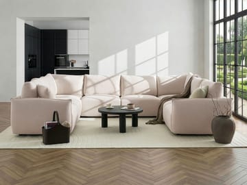 Modulsoffa U-formad Mesnali - Off-White - Möbler - Soffa - Modulsoffor - Komplett modulsoffa