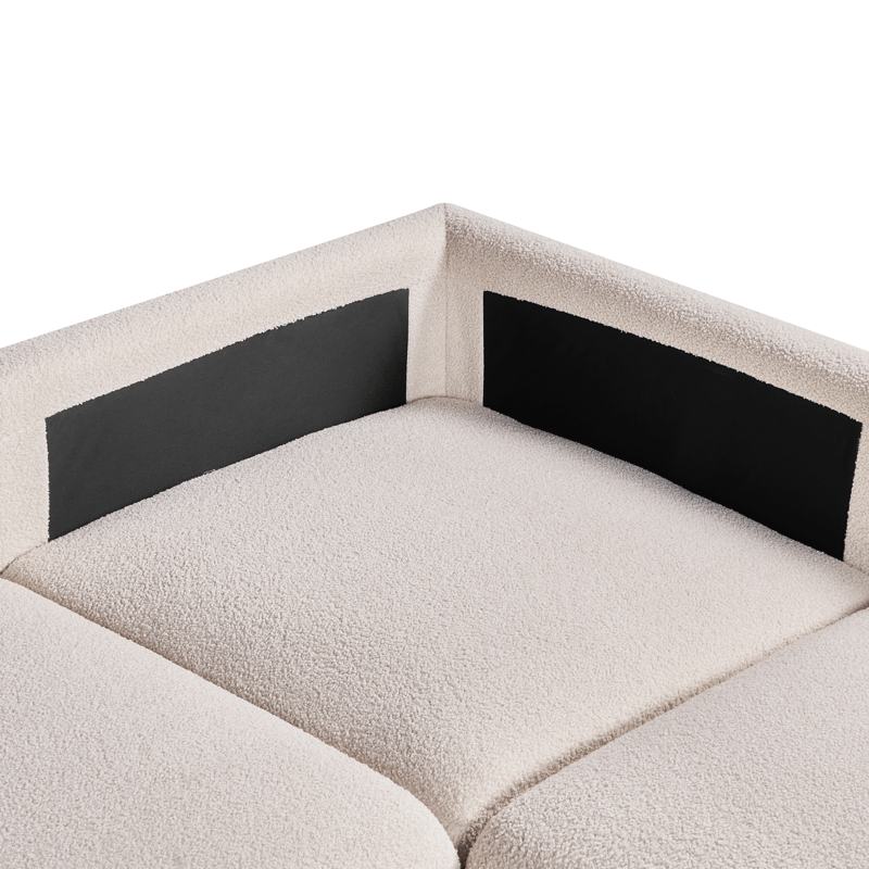 Modulsoffa U-formad Mesnali - Off-White - Möbler - Soffa - Modulsoffor - Komplett modulsoffa
