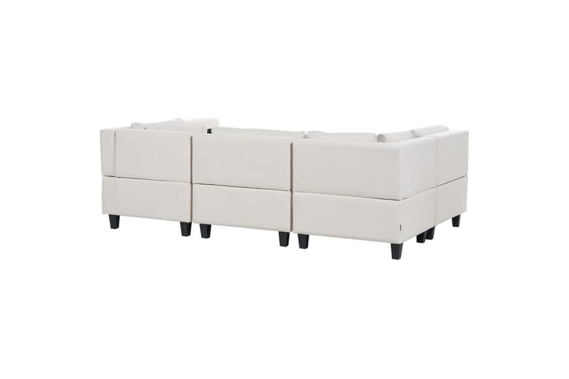 Modulsoffa Unstad Beige/svart - Beige/svart - Möbler - Soffa - Modulsoffor - Komplett modulsoffa