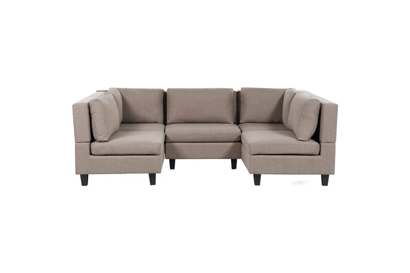 Modulsoffa Unstad Brun/Svart - Brun/Svart - Möbler - Soffa - Modulsoffor - Komplett modulsoffa