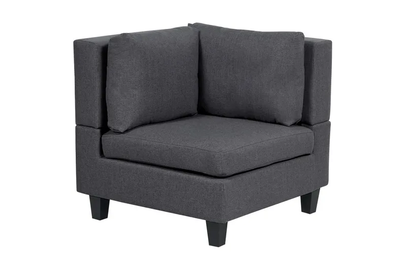 Modulsoffa Unstad Grå/svart - Grå/svart - Möbler - Soffa - Modulsoffor - Komplett modulsoffa