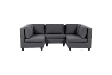 Modulsoffa Unstad Grå/svart