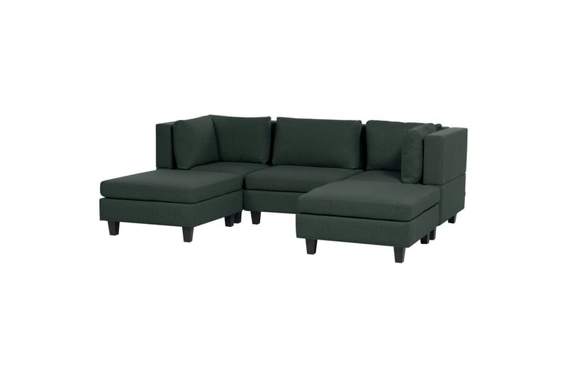 Modulsoffa Unstad Grön/Svart - Grön/Svart - Möbler - Soffa - Modulsoffor - Komplett modulsoffa