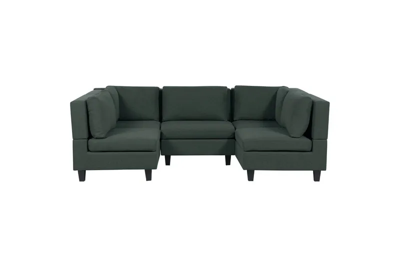 Modulsoffa Unstad Grön/Svart, Grön/Svart
