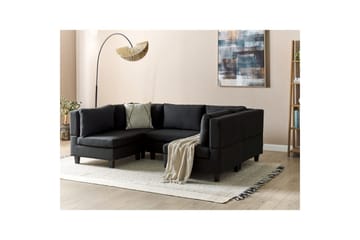 Modulsoffa Unstad Svart - Svart - Möbler - Soffa - Modulsoffor - Komplett modulsoffa
