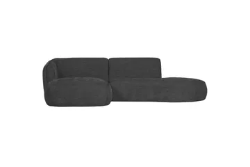More 2-sits Höger L-formad Modulsoffa med Schäslong i Tyg - Antracit - Möbler - Soffa - Modulsoffor - Komplett modulsoffa