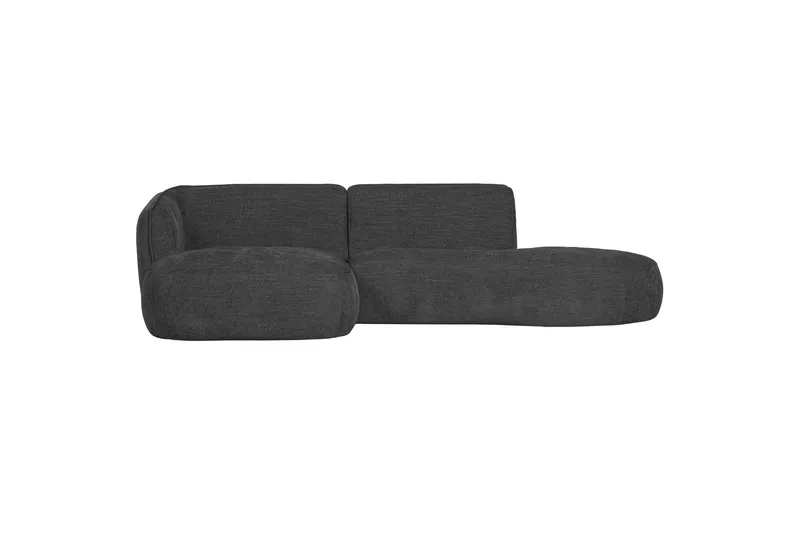 More 2-sits Höger L-formad Modulsoffa med Schäslong i Tyg - Antracit - Möbler - Soffa - Modulsoffor - Komplett modulsoffa